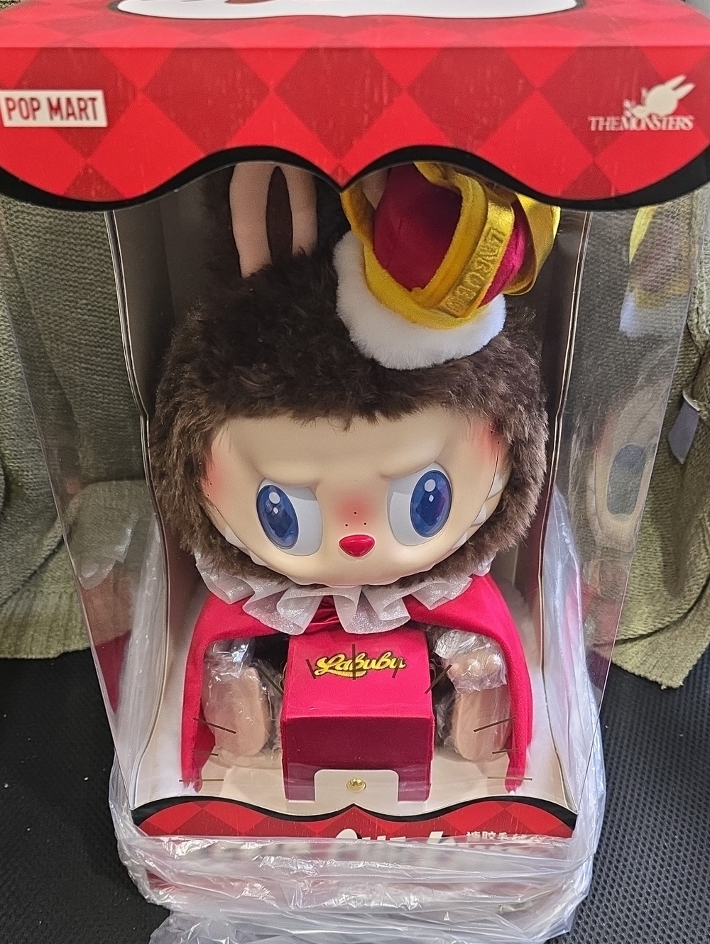 Pop Mart Labubu King Plush Figure..ring Box..new In Box